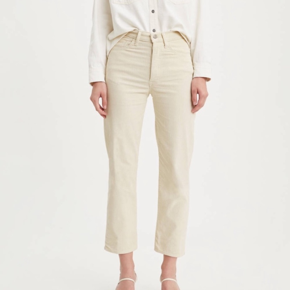 NWT Levi’s Ribcage Straight Ankle Corduroy Pants - Picture 5 of 15